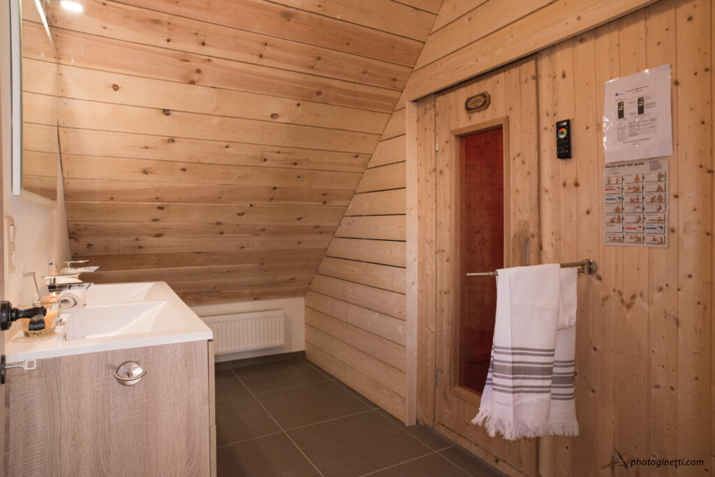 Sauna privé de la Villa Vue
